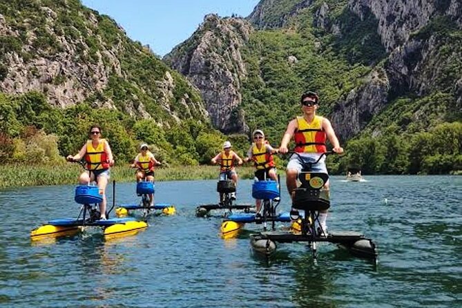 1 st Waterbike Safari in the World - Pedaling into the Cetina River near Omiš