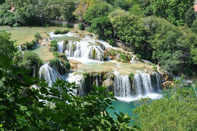 All inclusive luxury Krka waterfalls trip from Split or Trogir. - Šibenik Cathedral and two castle views