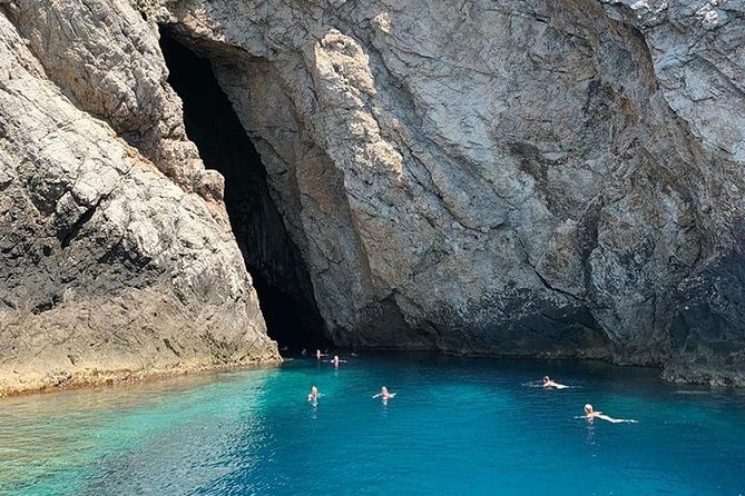 Blue Cave and Hvar 5 Islands full-day Speedboat Tour from Split - Entering the Blue Cave on Biševo
