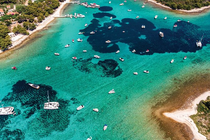 Blue Lagoon and 3 Island Boat Tour with Food and Drinks Included - Three island stops from Split in one day