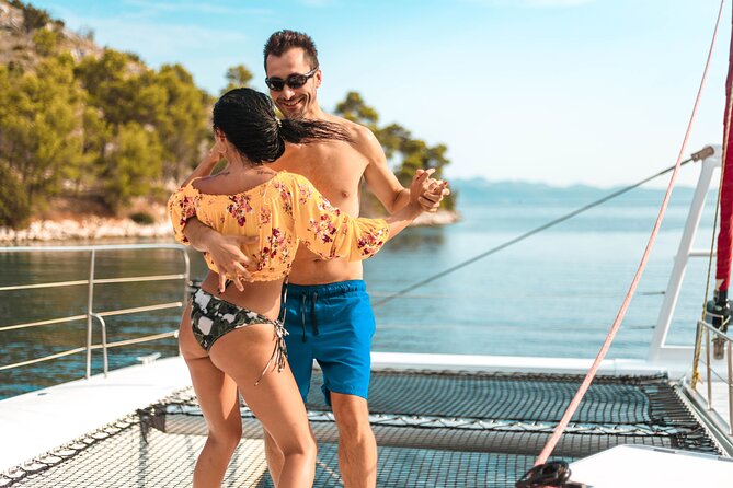 Blue Lagoon, Trogir & Čiovo catamaran tour with Food and Drinks - Lunch and a second swim at Fumia Bay