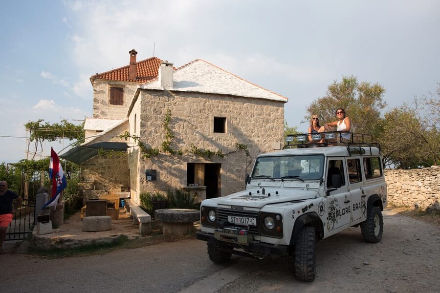 Brač: Island Exploration Tour by Four-Wheel Drive Jeep - Zlatni Rat: beautiful, busy, and possibly brief
