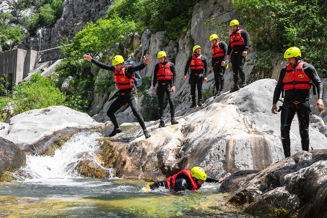 Canyoning on Cetina River from Split or Šestanovac - Swimming, rock jumps and brisk river slides