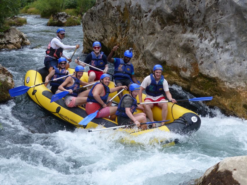 Cetina River: Rafting and Cliff Jumping Tour - The first rafting stretch: gentle rapids and clear water