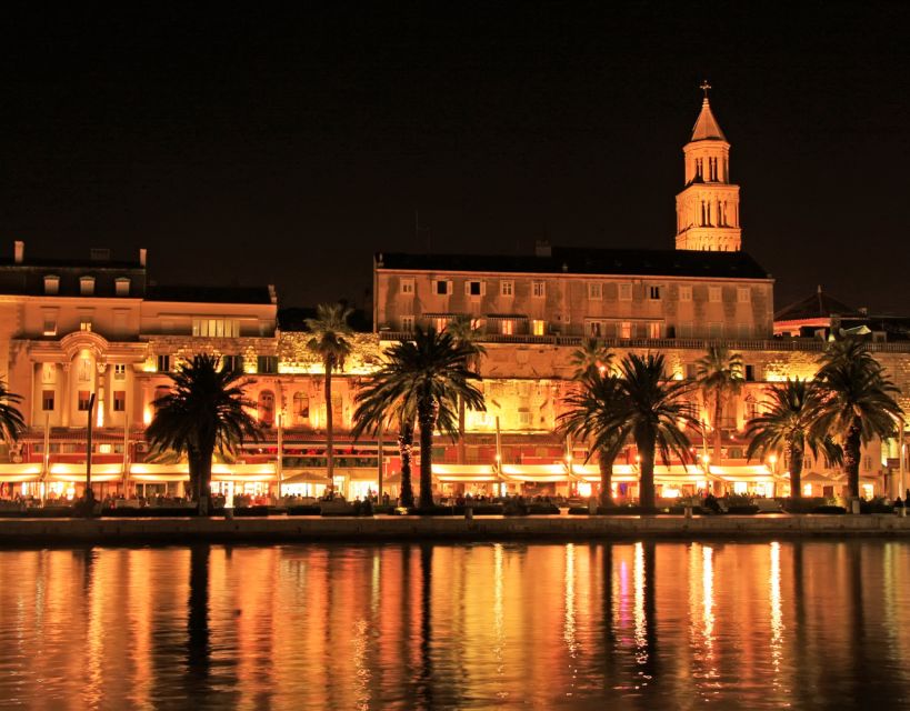 Evening Group Walking Tour - Split Old City Diocletian's Pal - Meeting beside the red Split sign