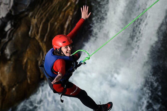 Extreme Canyoning on Cetina River from Split or Zadvarje - The Great Gubavica waterfall rappel