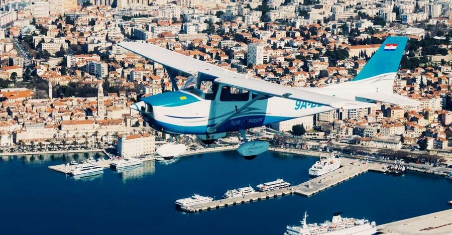 From Sinj: Panoramic Flight over Split - Klis Fortress gives the route its dramatic high point