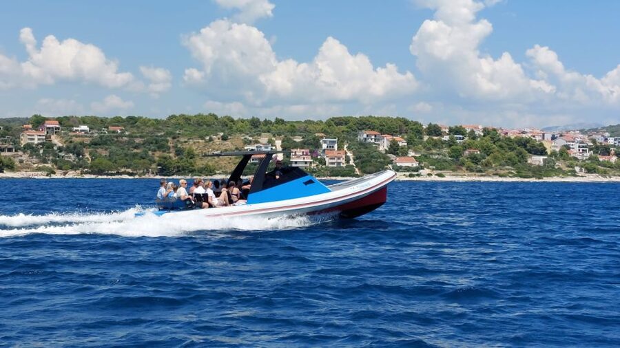 From Split: Blue Cave and 5 islands-Day Tour - Entering the Blue Cave on Biševo