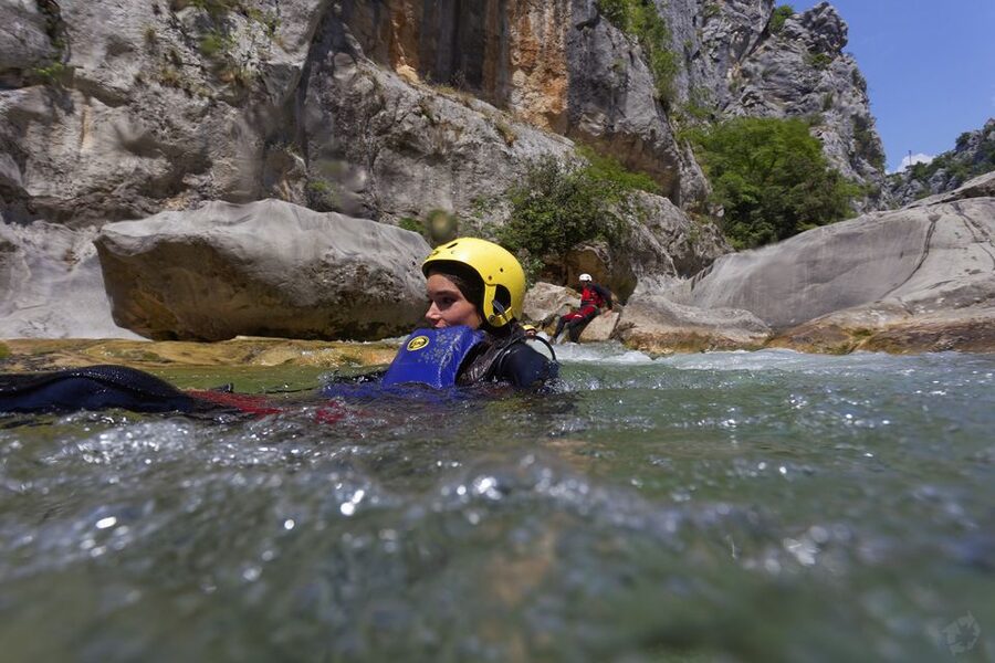 From Split: Canyoning on the Cetina River - Gubavica waterfall and the natural pools