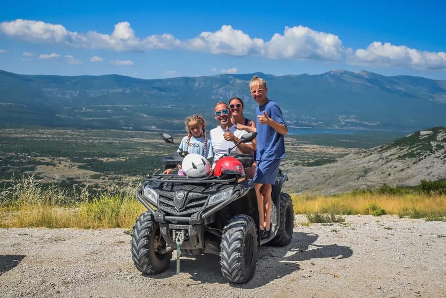 From Split: Cetina Family Quad Tour with Picnic - Peruća Lake and the high viewpoint