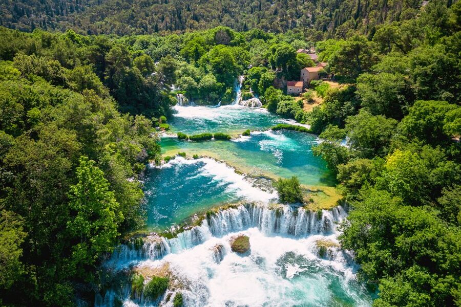 From Split: Krka National Park Tour - Arriving at Skradinski Buk