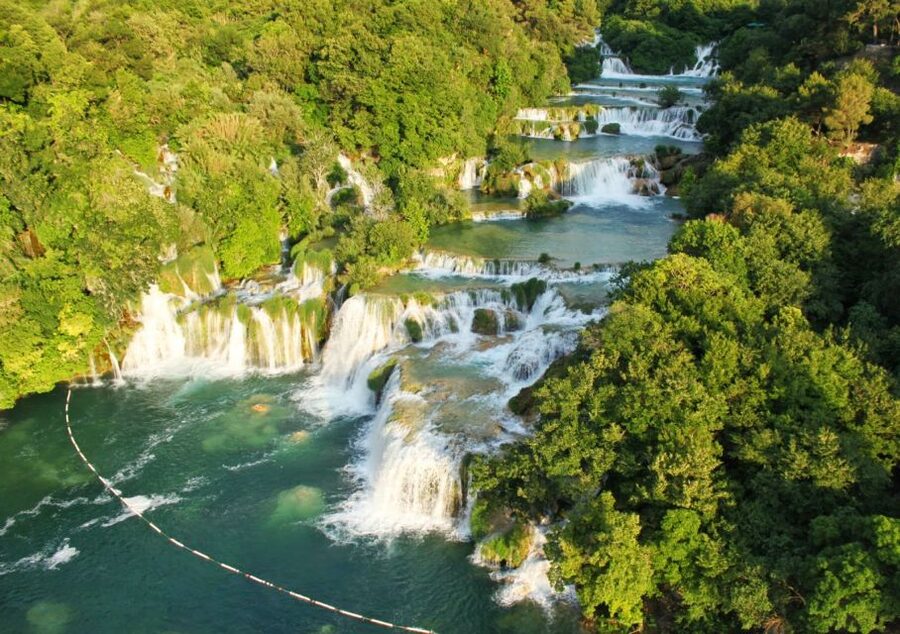 From Split: Krka Waterfalls Cruise & Trogir Walking Tour - Krka National Park and the walk to Skradinski Buk