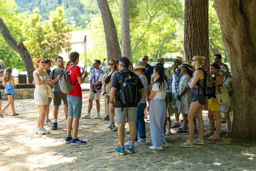 From Split: Krka Waterfalls day tour & wine tasting - The boat ride out of the park