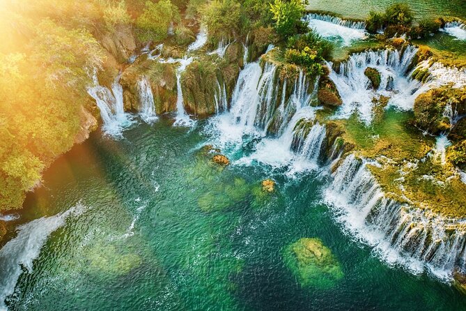 From Split: Krka Waterfalls Trip with Boat Cruise and Swimming - The boat to Skradinski Buk