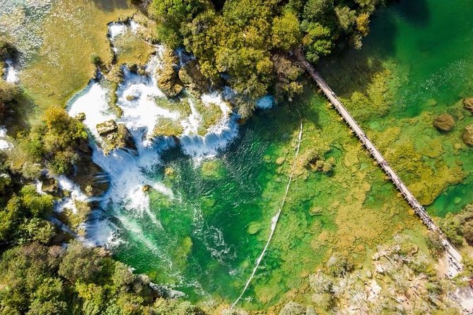 From Split: Krka Waterfalls Trip with Boat Cruise and Swimming - Primošten: beach time after the falls