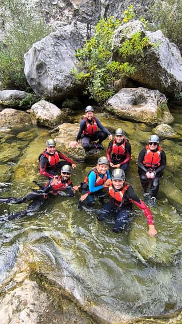 From Split/Omiš: Canyoning Cetina River + Free Photos/Video - Looking up from inside the canyon