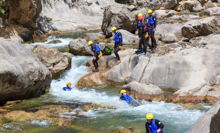 From Split or Zadvarje: Cetina River Canyoning - Walking into the river