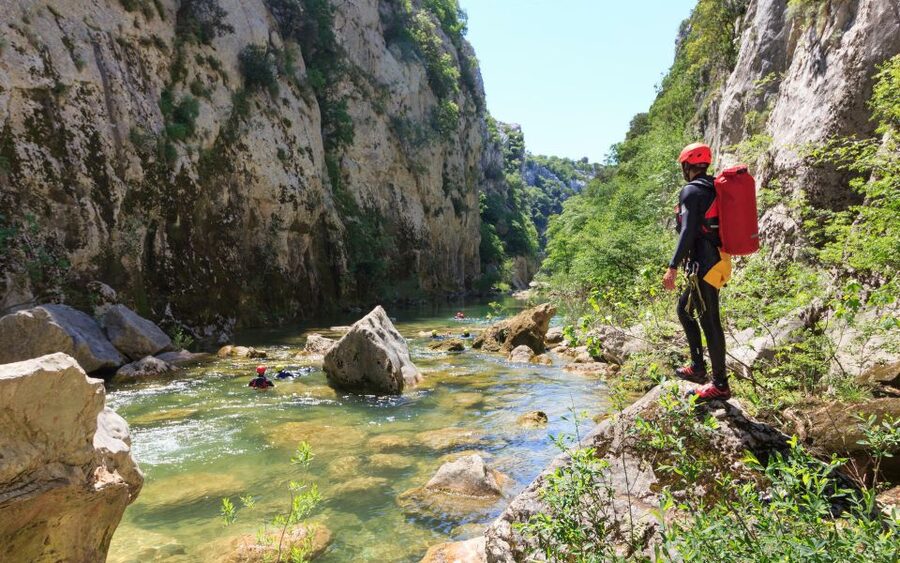 From Split or Zadvarje: Cetina River Canyoning - Slides, rapids, and natural pools