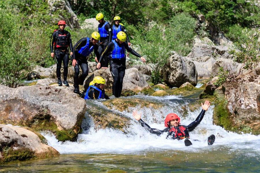 From Split or Zadvarje: Cetina River Canyoning - The tunnels and Gubavica waterfall