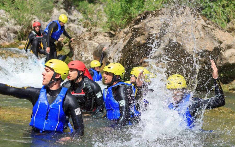From Split or Zadvarje: Cetina River Canyoning - Getting fitted out in Zadvarje