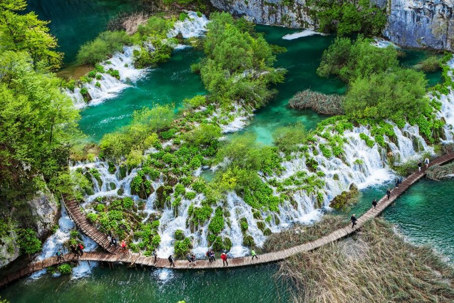 From Split: Plitvice Lakes Fully-Guided Day Tour - The boat ride and the Lower Lakes