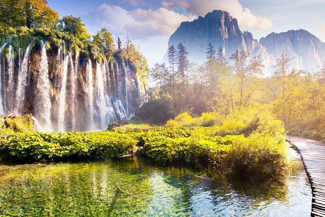 From Split: Plitvice Lakes National Park Guided Tour - The electric train completes the circuit