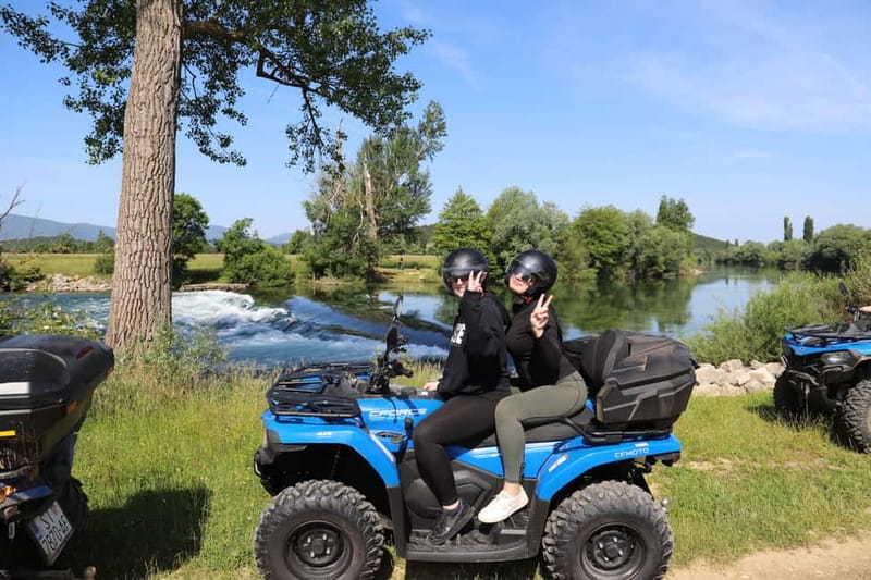 From Split: Three Rivers Quad Tour with Swimming and Lunch - The Ruda River stop for swimming