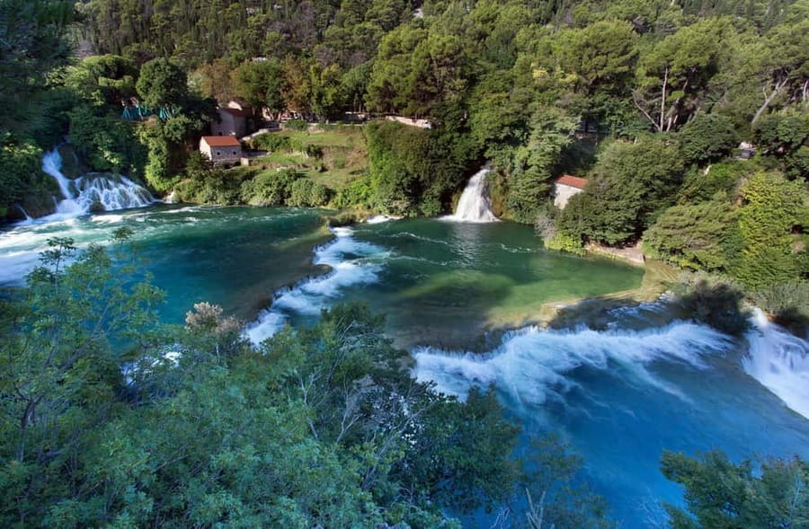 From Split & Trogir: Krka Waterfalls and Primošten - From Split or Trogir into Krka country