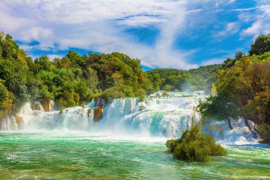 From Split & Trogir: Krka Waterfalls and Primošten - The Ethno village and its old water mills