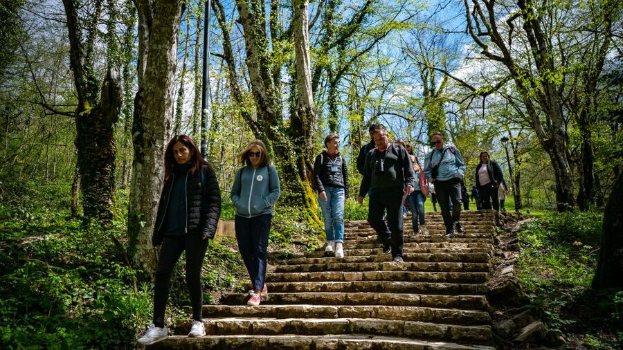 From Split/Trogir/Omiš: Plitvice Lakes Guided Group Tour - The guides and the feel of a large group