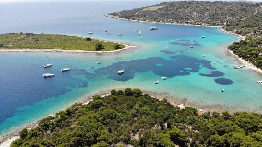 From Trogir: 3 islands half day tour with Blue Lagoon - Leaving Trogir by speedboat