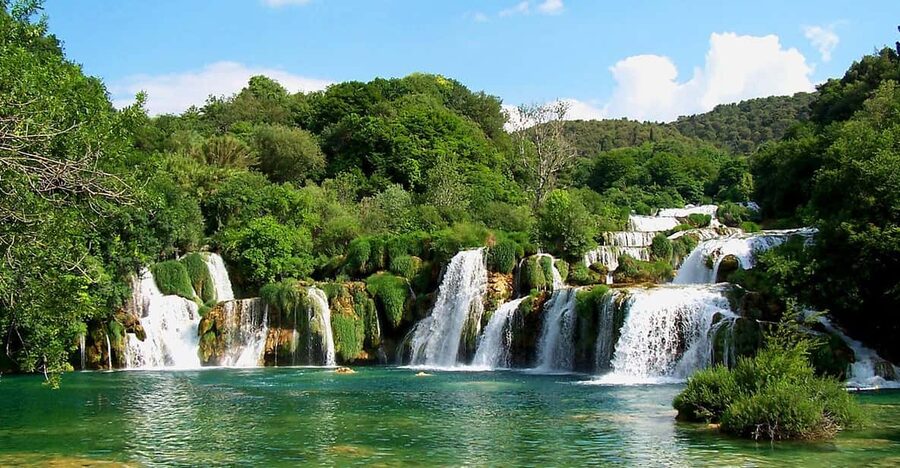 From Trogir, Seget & Okrug: Krka Waterfalls Gastro Tour - Three hours around Krka National Park