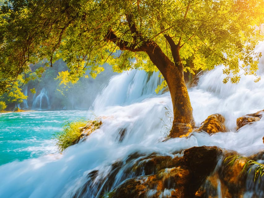 From Trogir, Seget & Okrug: Krka Waterfalls & Swimming - Two hours in Skradin, with time for a swim