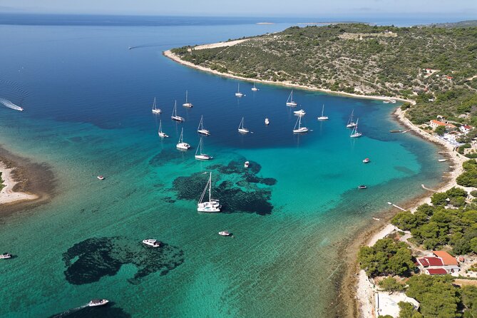 From Trogir & Split: Half Day Speedboat Tour with Blue Lagoon - Čiovo Island: a final swim and beach-bar option