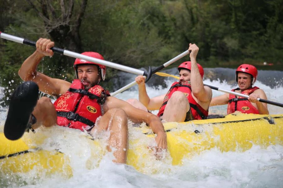Half-Day Cetina River Rafting - The first calm stretches of crystal-green water