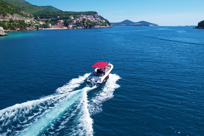 Islands & Caves Private Tour with pickup, drinks & fuel included - Šunj Beach on Lopud, the easiest swim of the day