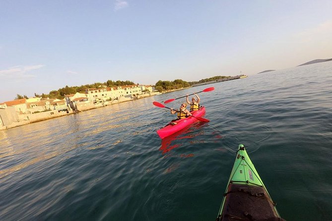 Kayaking to the island Prvić - Swimming stops between Logorun and Tijat