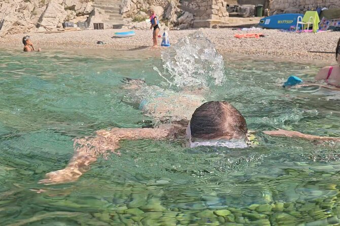 Makarska: 3 Island Speedboat Tour with Little Blue Cave & Lagoon - Zečevo’s Blue Lagoon and the Bungalow Bar