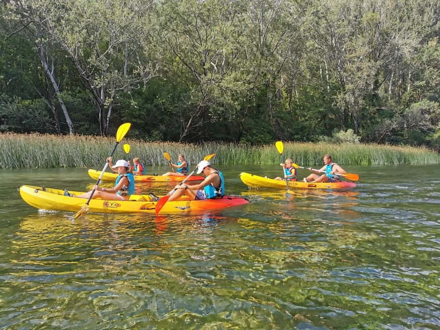 Omiš/Split: 4h Kayaking in Cetina Protected Nature Park Area - Mirabella Fortress from the water
