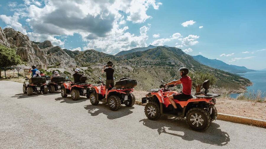 Omiš/Split Expedition: 65 km Quad Tour to Hidden Waterfalls - Zadvarje and the Velika Gubavica viewpoints
