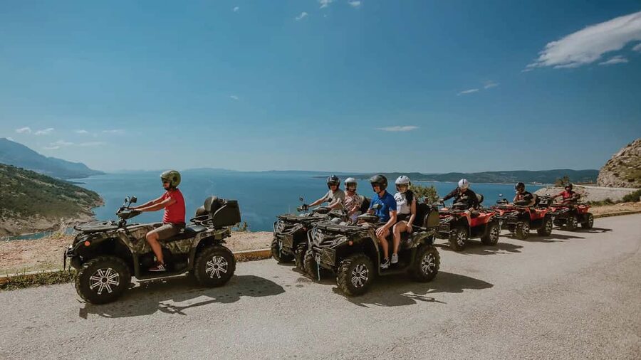 Omiš/Split Expedition: 65 km Quad Tour to Hidden Waterfalls - Returning toward Vruja Bay and the Adriatic