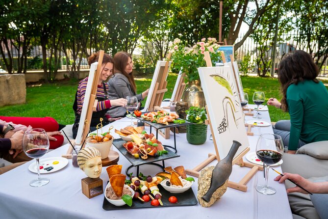 Paint Away: Ancient Salona Tour with Wine, Dine, and Delight! - Painting turns ruins into a personal souvenir