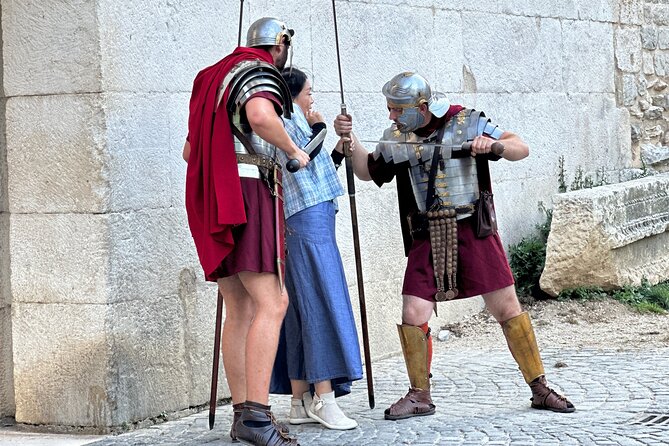 People of Split - meet the locals - Entering the palace substructures