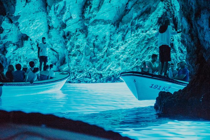 Private Blue cave, Mamma Mia and Hvar, 5 islands tour from Split - Leaving Split on an open-air speedboat