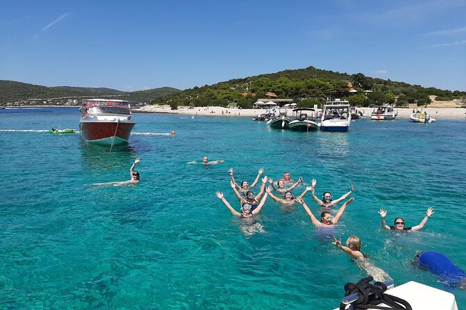 Private Blue Lagoon and UNESCO town Trogir 5h Boat Tour for 12 - Krknjasi Bay, the Blue Lagoon stop