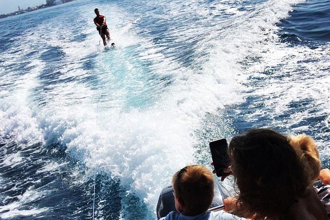 Private Full-Day Croatian Islands Boat Tour from Trogir - Maslinica Beach is a short second swim