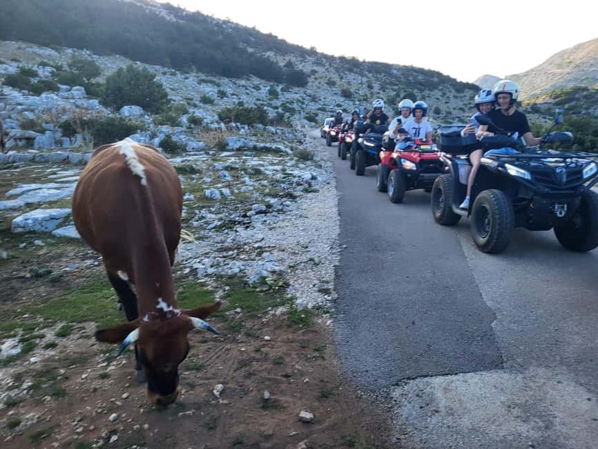 Quad tour to Biokovo Skywalk - The first stop: snacks before the Skywalk