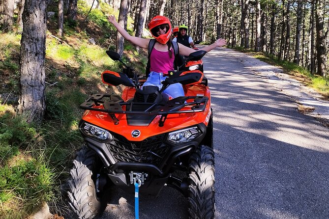 Quad Tour to skywalk biokovo Makarska by Amigos - The climb toward Biokovo Mountain
