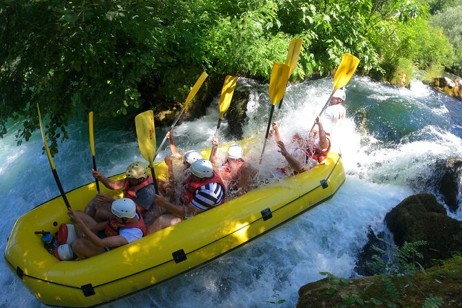 Rafting Cetina River Half Day Trip - Getting fitted with a paddle, helmet, and PFD