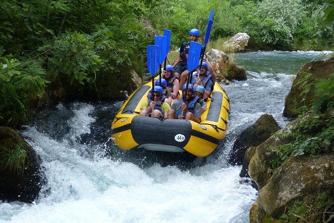 Rafting Experience in the Canyon of the River Cetina - Swimming in cold, clear river water